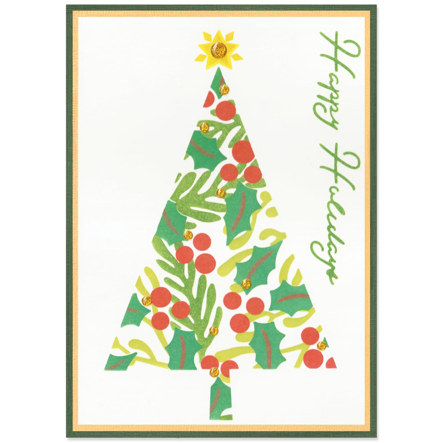 Sizzix A6 Layered Stencils Cosmopolitan Christmas, Happy Holidays by Stacey Park