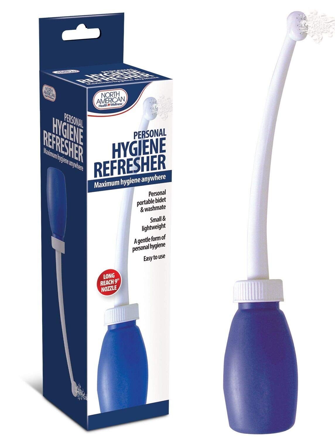 Twist and Bounce Personal Portable Bidet - Original Version, Plastic, 9" Curved Nozzle, Ideal for Travel