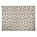 FASÄDE Traditional Style/Pattern 1 Decorative Vinyl Backsplash Panel in Brushed Nickel (One 18
