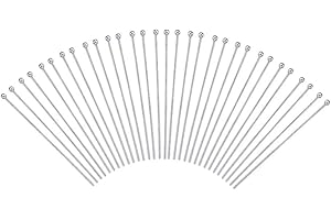 DanLingJewelry Approx 500Pcs 304 Stainless Steel Ball Head Pins Findings Jewelry Making 40mm(1.57 Inch)