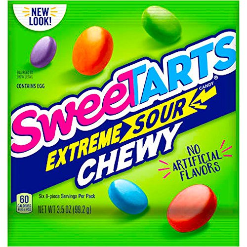 NEW Sweetarts Candy Extreme Sour Tangy, Chewy Sours Candy - 3.5 oz (1)