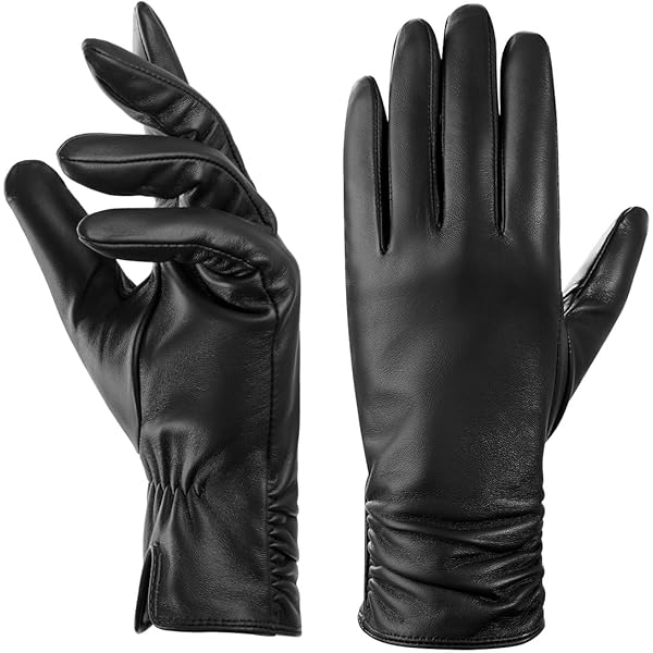 UGG Women's Leather Sheepskin Vent Gloves with Conductive Tech