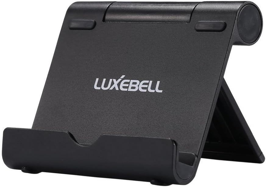 Tablet Stand, Aluminum Multi-angle Fold-up Holder for iPad 2 3 4 iPhone 6S,6 Plus,SE,5S,7,Samsung Galaxy S7,S6 Note 5 4,HTC LG Sony