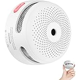 X-Sense Mini Smoke Alarm, 10-Year Battery Fire Alarm Smoke Detector with LED Indicator & Silence Button, XS01