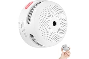 X-Sense Mini Smoke Alarm, 10-Year Battery Fire Alarm Smoke Detector with LED Indicator & Silence Button, XS01