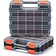 EMENTOL 2PCS Double Side Tool Organizer with Impact Resistant Polymer and Customizable Removable Plastic Dividers, Hardware B
