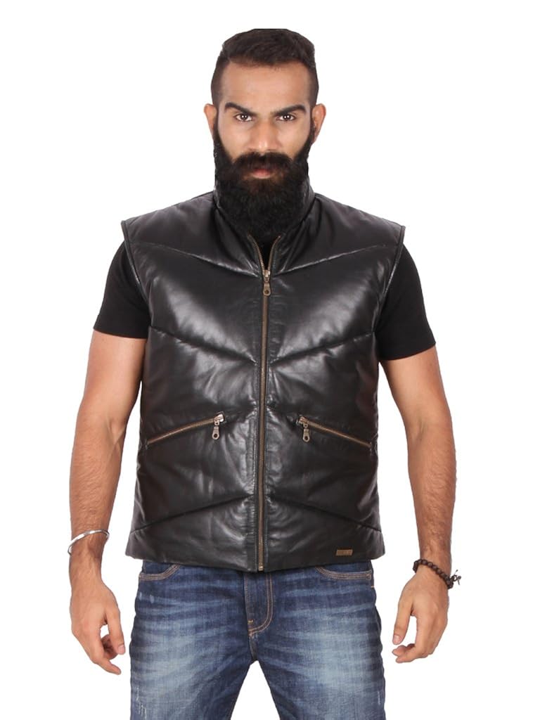 THEO \u0026 ASH Sleeveless Leather Jacket 