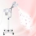 Saicool 2 in 1 Facial Steamer 5X Magnifying Lamp - Hot Ozone Spa Machine, Mist Face Salon Beauty Skin Care Equipment