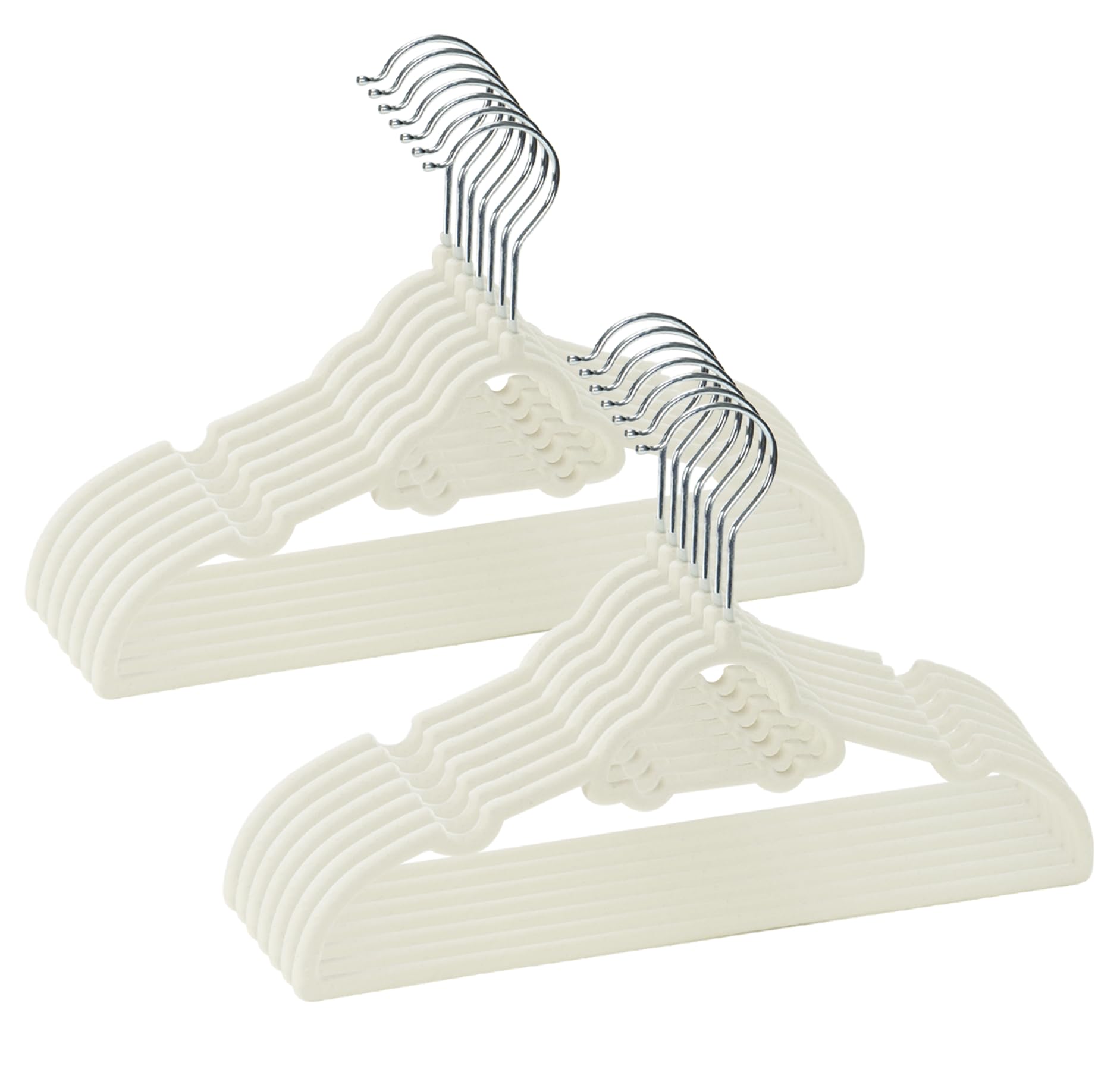 GoodtoU Baby Hangers, Kids Hangers 50 Pack Velvet Hangers for Toddler Infant Childrens Child Small Coats Pants Clothes - Closet Organizers & Storage 12.6 Inch Image