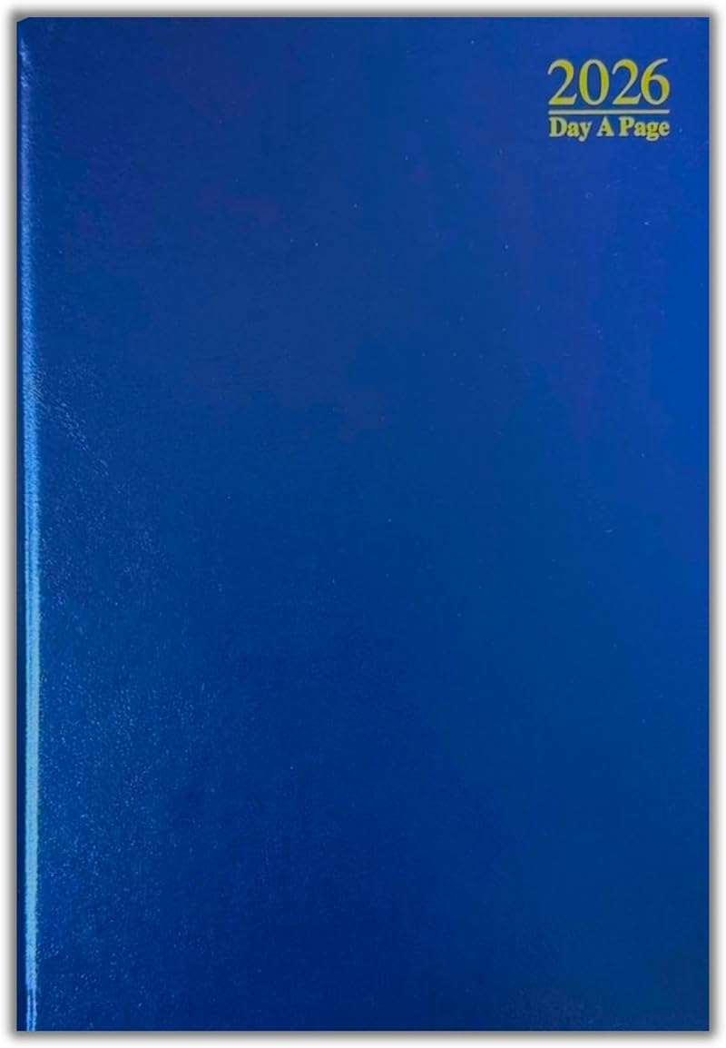 PaulStore 2026 Page A Day Diary A4 A5 A6 Hard Backed Blue