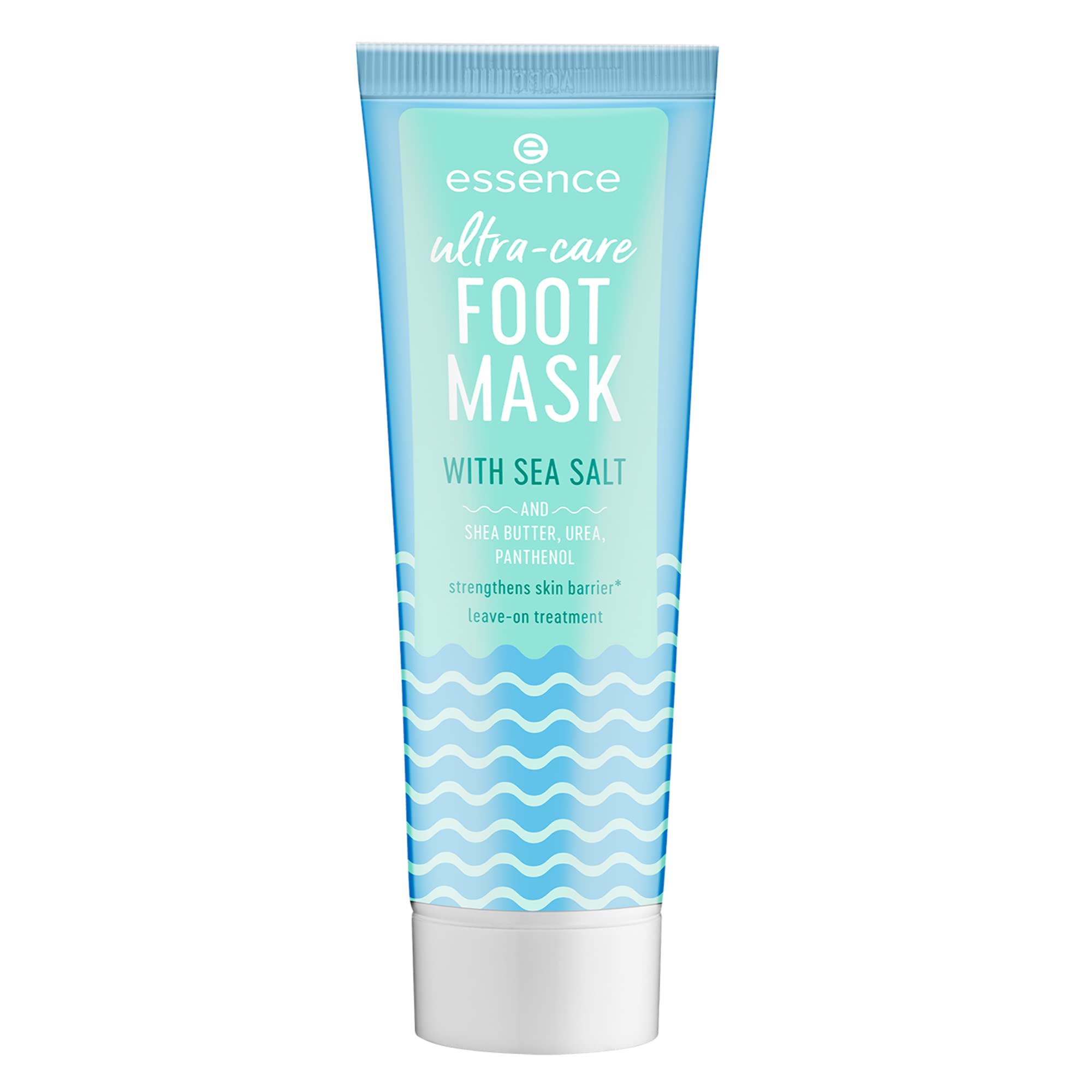 Essence Ultra-Care Foot Mask, Nail Care, White, Nourishing, Moisturising, Protective, Repairing, No Acetone, Vegan, Microplastic Particles Free (75 ml)