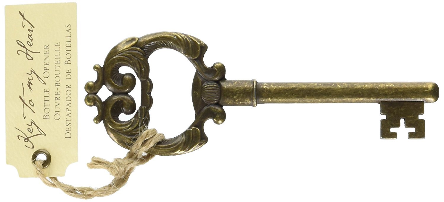 Kate Aspen Key to My Heart Antique Bottle Opener — image 1