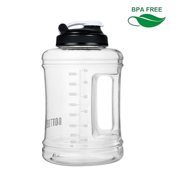 BOTTLED JOY Trinkflasche Sport BPA Frei - 2.5L Sportflasche Water Jug - Fitness Trinkflasche Auslaufsicher mit Tragegriff - I
