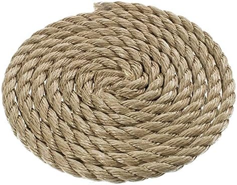 3/4 Inch Diameter ProManila (UnManila) Polypro Rope – Available in Lengths of 10, 25, 50, 100 Feet