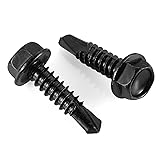 #12 x 1" Hex Washer Head Self Drilling Screws, Self