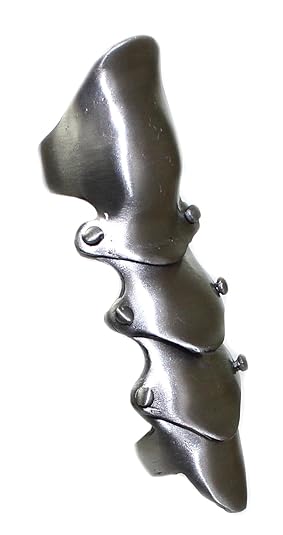 budawi® - Gelenkring Ring Krallen Gothic, Gliederring, Fingerkuppenringe, Fingerspitzenringe,