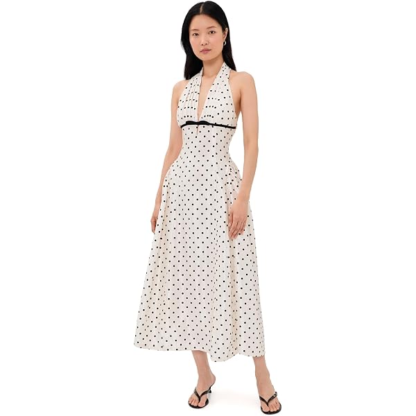 self portrait cream polka dot taffeta midi dress Self Portrait Cream Polka Dot Taffeta Midi Dress Cream Size 10