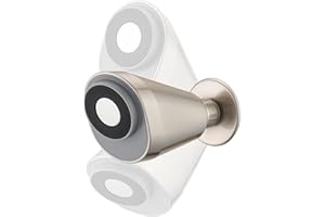 KAIWAYINNO Adjustable Shower Holder Remote Dock Compatible with Moen Magnetic Handheld Showerhead - 3M VBH Adhesive Tape for Strong Hold, No Drill, Any Height Use, Brushed Nickel