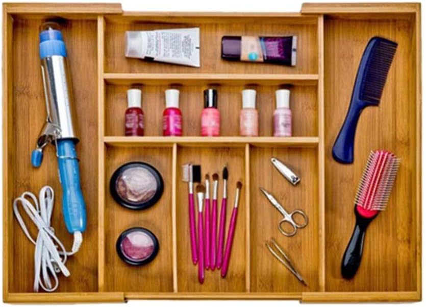 MNHJG Cutlery Organiser Tray - Compartment Utensil Holder for Kitchen Drawer - Large Drawer Organizer, Kitchen Drawer Insert, Adjustable