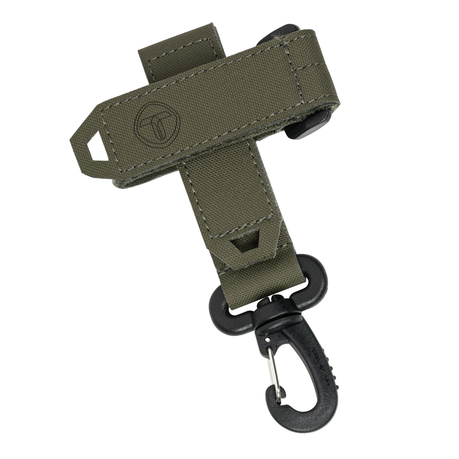 TOPTACPRO Tactical Glove Holder Strap Climbing Rope Keeper Keychain Multi-Purpose Glove Hook 500D Nylon (Ranger Green)