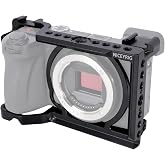 NICEYRIG Cage for Sony Alpha A6700 Mirrorless Camera, with QD Hole - 567 | NATO Rails and Cold Shoe Mounts