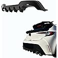 POWECHOX Rear Bumper Diffuser Spoiler Compatible with Corolla Auris Hatchback 2019 2020 2021 2022 Models, Gloss Black