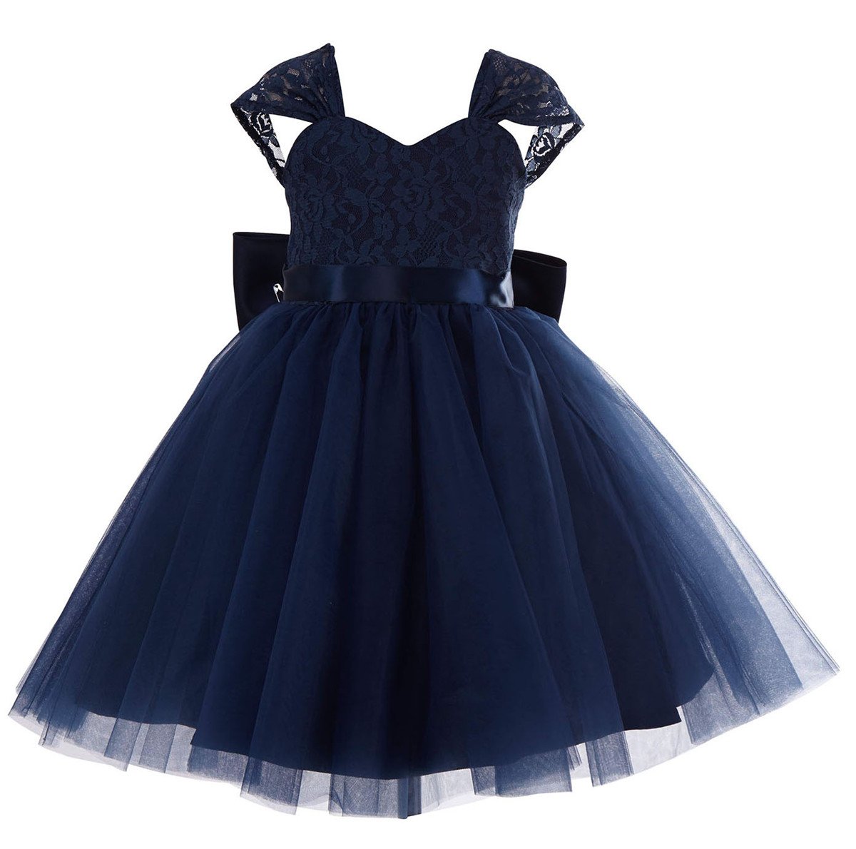 Dress Kids Wedding Navy Blue