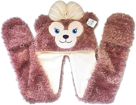 Amazon Co Jp 香港ディズニー ダッフィー 帽子 マフラー 手袋 おもちゃ