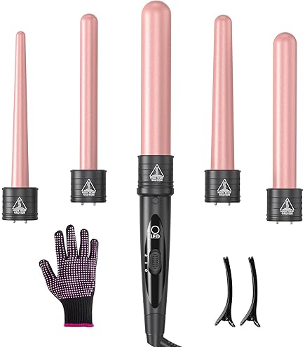 Amazon.com: Erokicysh Curling Iron 6 in 1 Hair Curling Wand Set