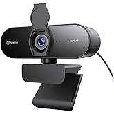 N newline 4K Webcam for PC with PDAF Autofocus, Privacy Cover, Dual Microphones, 4K@30FPS &amp; 1080P@60FPS, Auto Light Correction, Plug &amp; Play USB Camera for Laptop, Mac &amp; Desktop, Streaming