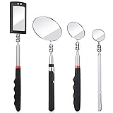 4 Pieces Telescoping Inspection Mirror Telescoping