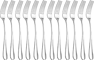 QUCHER 7.2" Tafelgabeln Menügabeln gabeln besteck set Edelstahl Abendessen Gabeln für Heimgebrauch Haus Küche Gaststätte (12 Stück)