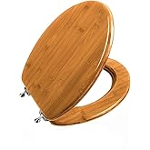 Toilet Seat, Solid Wood, Bamboo, High Gloss Finis, PIKLiDS (Elongated)