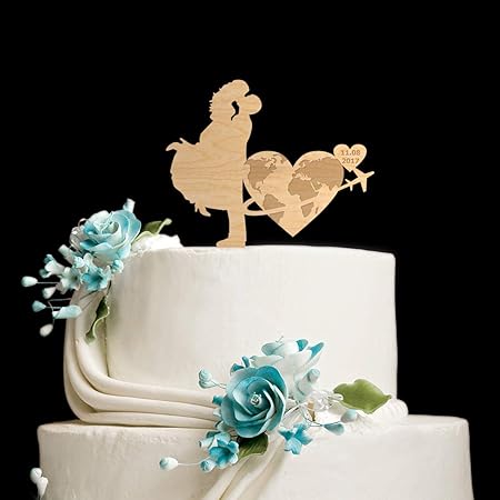 Decoration De Gateau De Voyage De Mariage Pour Gateau De Voyage De Mariage Sur Le Theme De Voyage De Mariage Pour Avion Figurines Pour Gateaux Patisserie