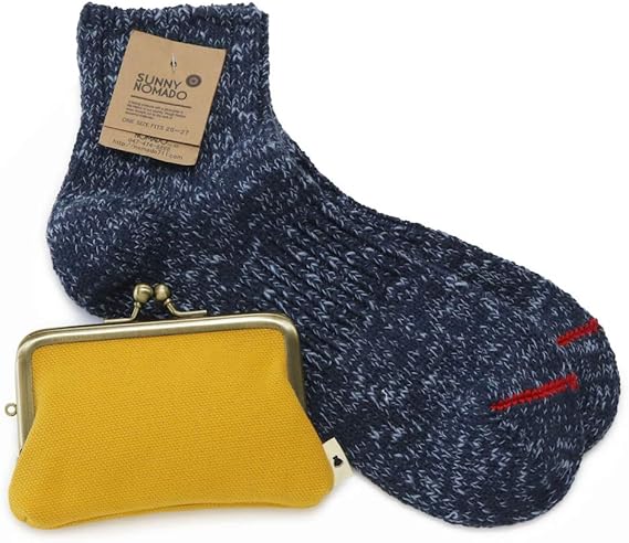 Amazon あやの小路 3 5寸がま口財布 靴下ギフトセット Ayanokoji Sunny Nomado 山吹 ネイビー 在庫商品 手袋 通販