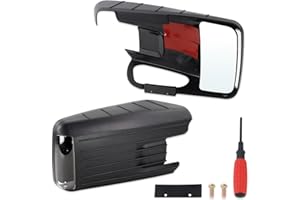 Lqito Left and Right Towing Mirror With Tools Compatible With 2021 2022 2023 2024 2025 Ford F150 With HD Wide-Angle Significantly Reduces Blind Spots Easy Installation (2 pcs)