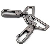 Metal Snap Hooks, 10 PCS Purse Hardware Push Gate Swivel Lobster Claw Clasp (Gunmetal,1")