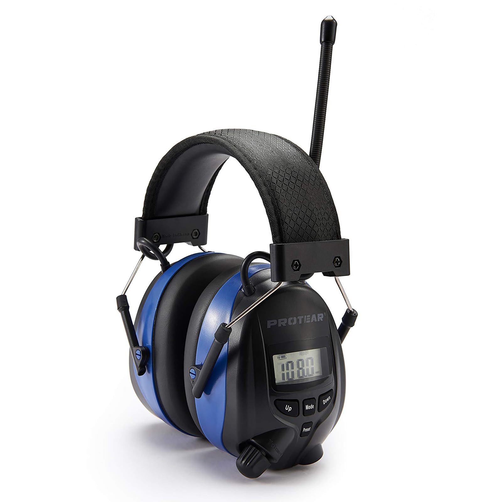 PROTEAR Rechargeable Ear Defenders with Bluetooth, FM/AM Digital Radio and Built-in Microphone, Ear Protector with Hands-Free Calling, Wireless Headphones for Working and Industrial, SNR 30dB