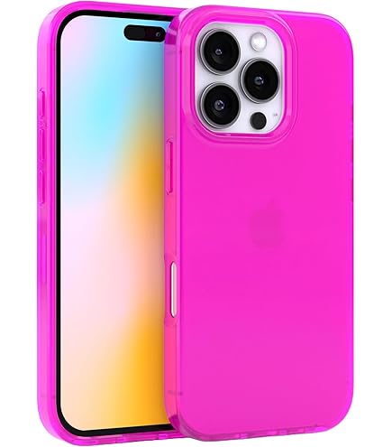 Amazon.com: FELONY CASE for iPhone 15 Pro Max, Neon Pink Clear