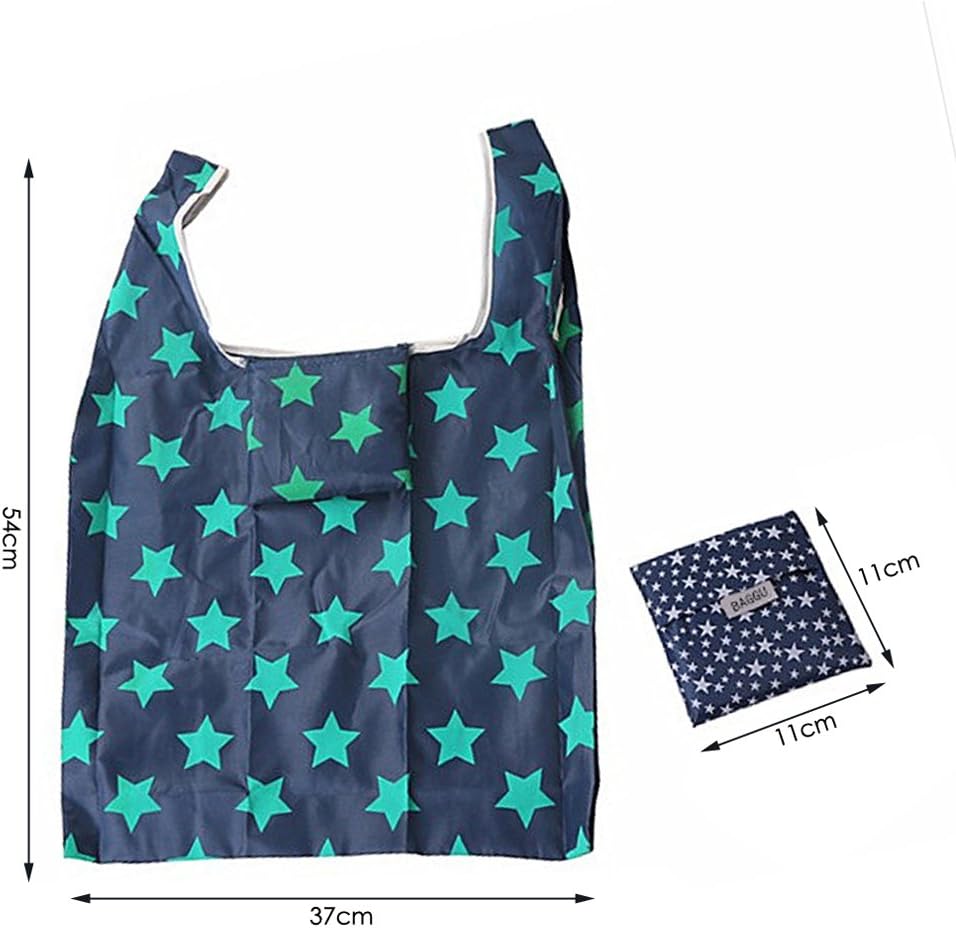 Comfysail 6 Pack Foldable Shopping Bag Portable Reusable Grocery Bags Handy Travel Bags for Household Outdoors - Image 3