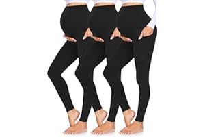 lilisilk Maternity Leggings Over The Belly Buttery Soft Casual Capri Leggings for Women Non-See-Through Yoga Pants Tights