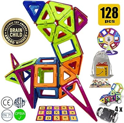 128 piece magnetic block set