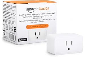 �鶹�� Basics Smart Plug, Matter Compatible, Compatible with �鶹�� Alexa, Google Home, Apple HomeKit, Matter Hub Required, 2