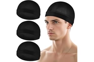 WY LIGHTING LEVEL 3Pcs Wave Cap Silky Elastic Band Caps Soft Breathable Hair Wrap Satin Sleeping Shower Caps Hair Bonnet for Sleep Unisex Beanie Caps Beanies Hats Shower for Men Women Athletes Hip-hop Lovers