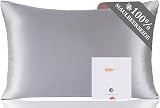 ZIMASILK 100% Mulberry Silk Pillowcase 19 Momme 40x80 cm Iron Grey