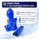 KATSU Tools 5 Ton Hydraulic Bottle Jack Lifting Stand 161115A Heavy Duty view 3
