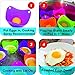 Egg Poacher Premium Silicone Cups by DADBY - BPA Free, FDA Approved - Colorful Set of 4 - Best for Microwave or Stovetop Egg Cooking - Dishwasher Safe - Poach Pods Kitchen Cookware