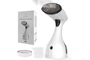 Steamer for Clothes COKUNST Clothes Steamer handheld 1500W Fast Heat Portable Garment Steamer Iron for Clothes Fabric Wrinkles Remover with 2 in 1 Brush Measure Filler Cup Hand Steamer for Clothes