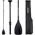 Goture Carbon Fiber Paddles Lightweight, SUP Paddles, Adjustable Carbon Shaft 3-Piece, 67’’ - 85’' Stand-up Paddle Oars for Paddleboards with Carrying Bag