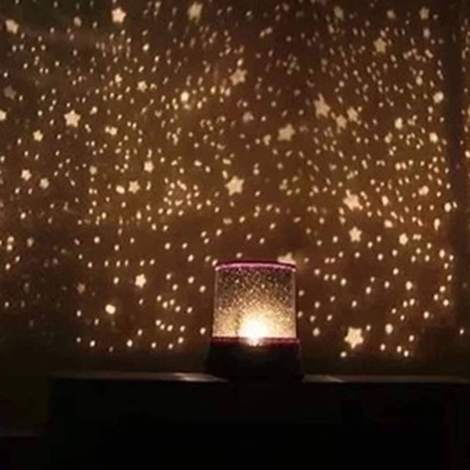 LED Star Night Light Projector for Kids, Children\'s Night Lamp, Baby Kids Sleep USB Projector Rotation Colorful Light Lamp, Unique Gifts for Children (Pink)